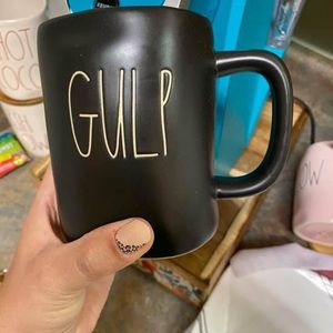 Rae Dunn black GULP mug